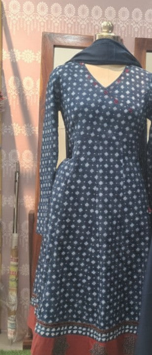 Cotton printed kurthi set