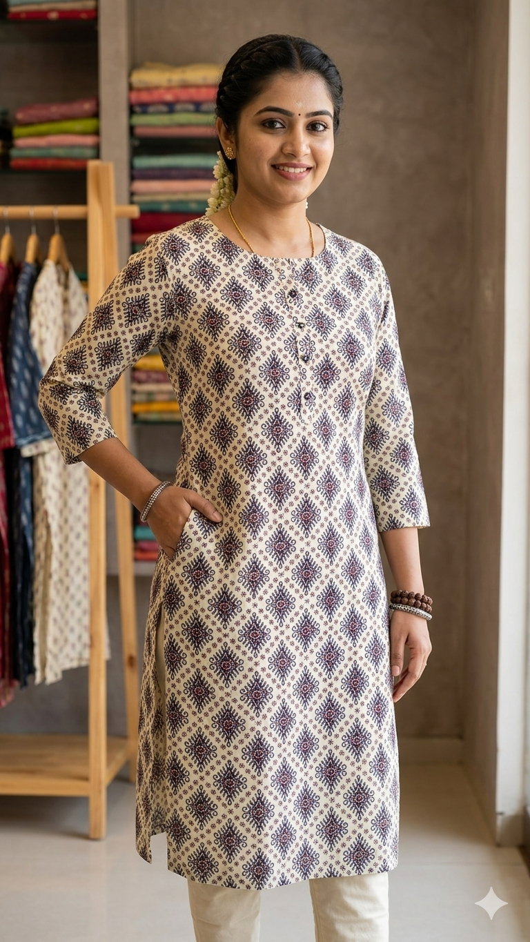 Printed Kurti top