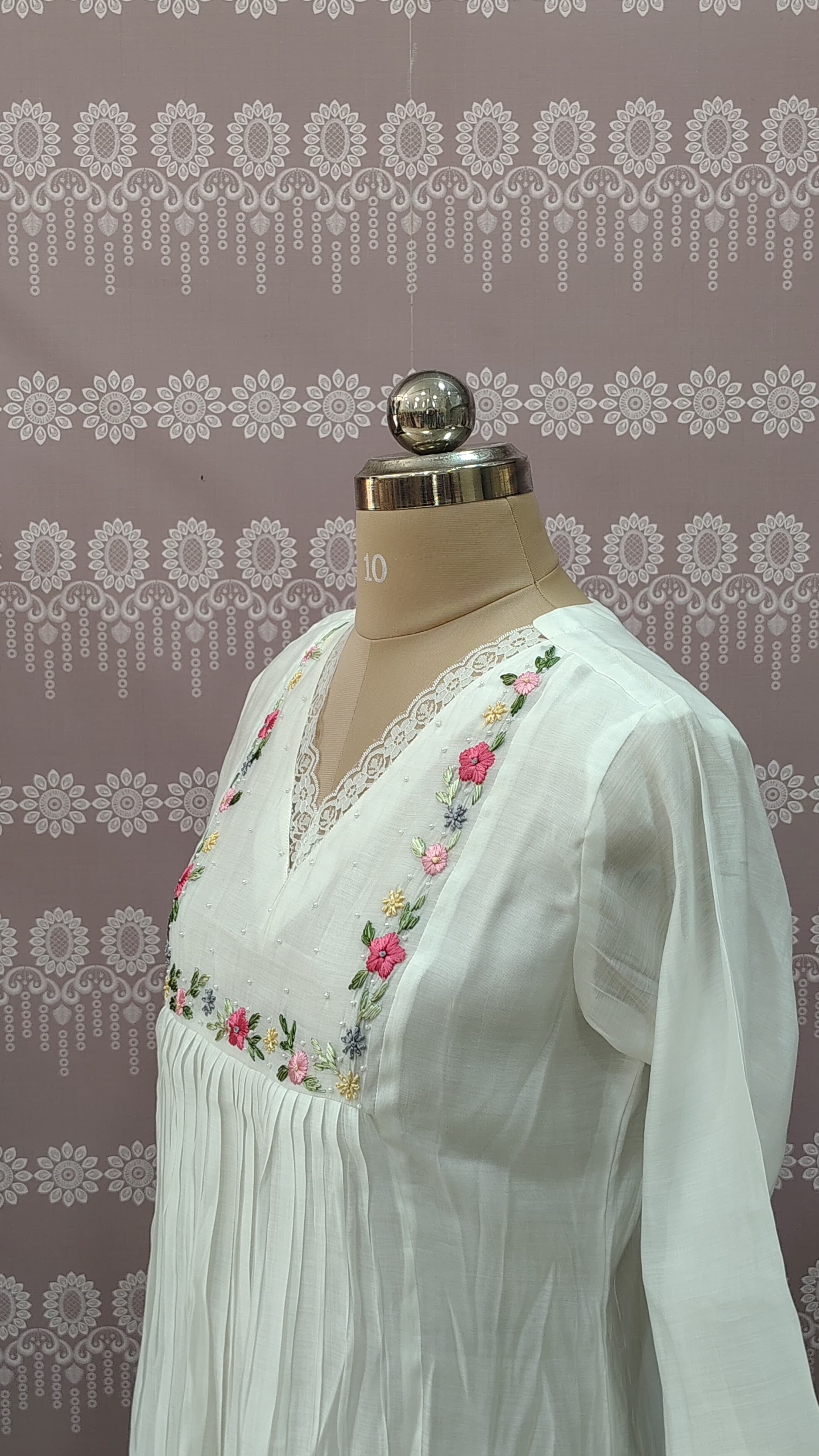 This elegant white maxi