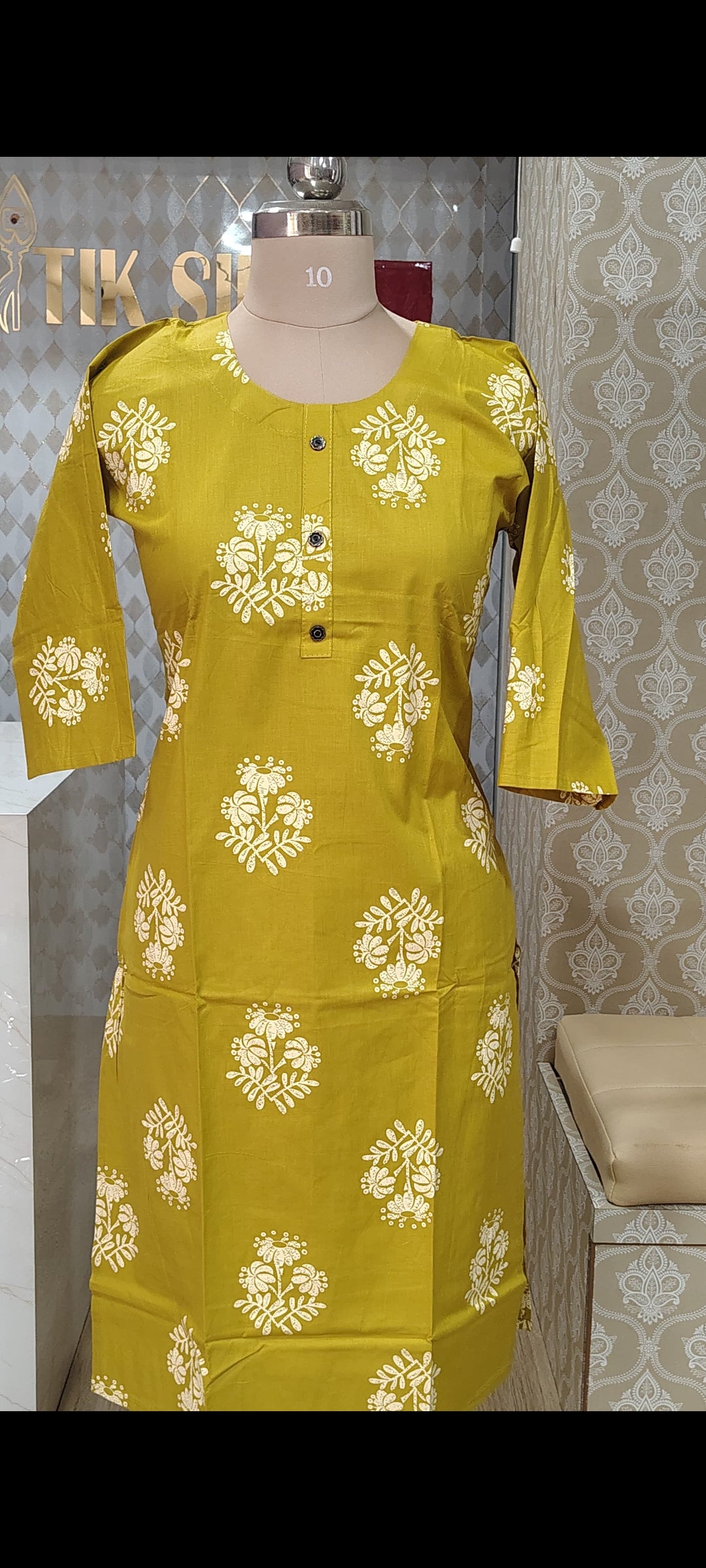 Elegant yellow Kurti SET