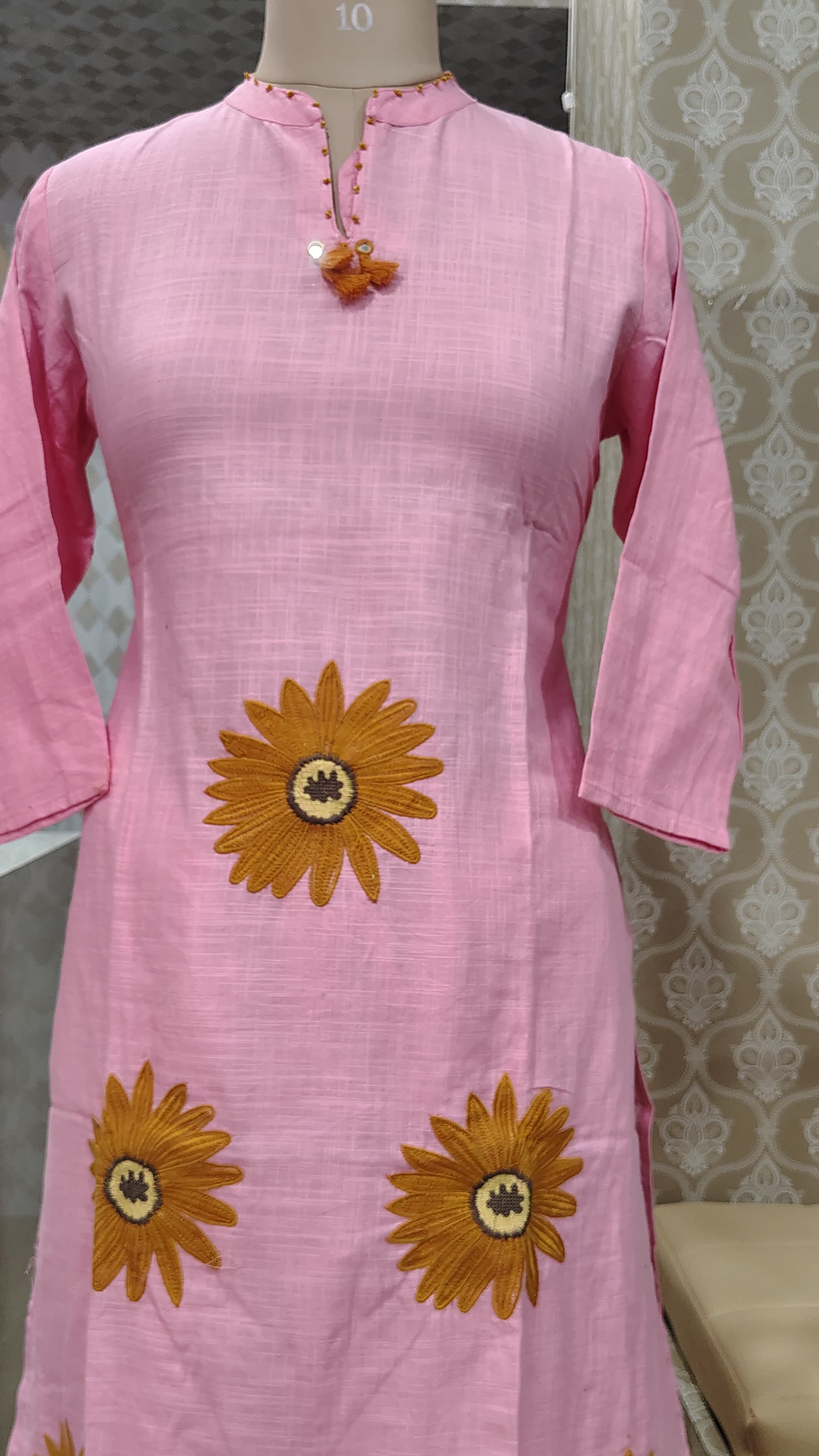 Pink Florl kurti set