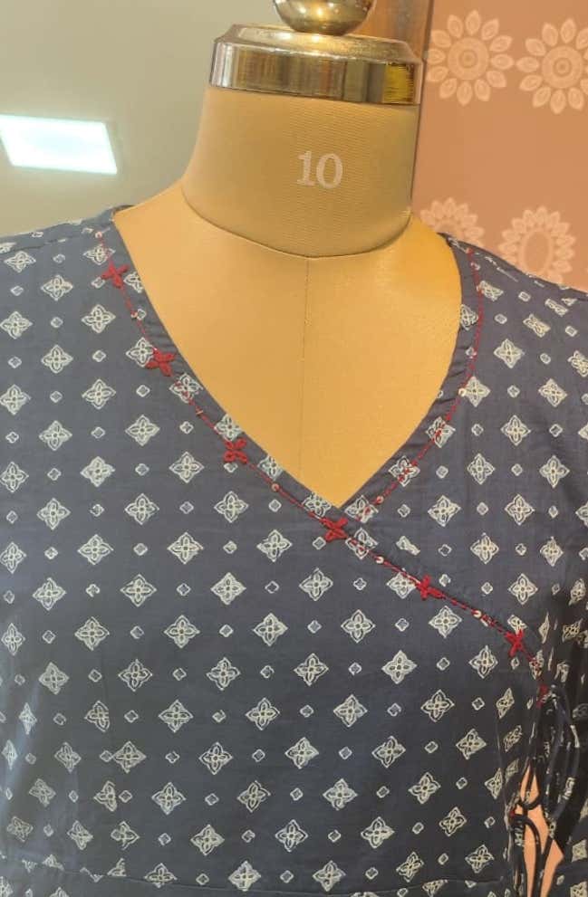 Cotton printed kurthi set