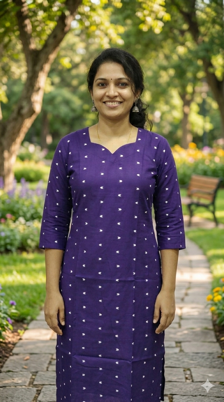 Elegant Purple printed top