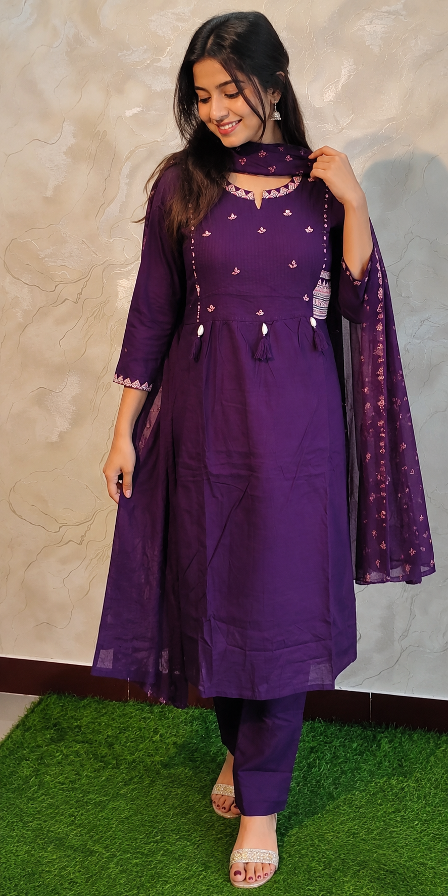 printed kurthi set