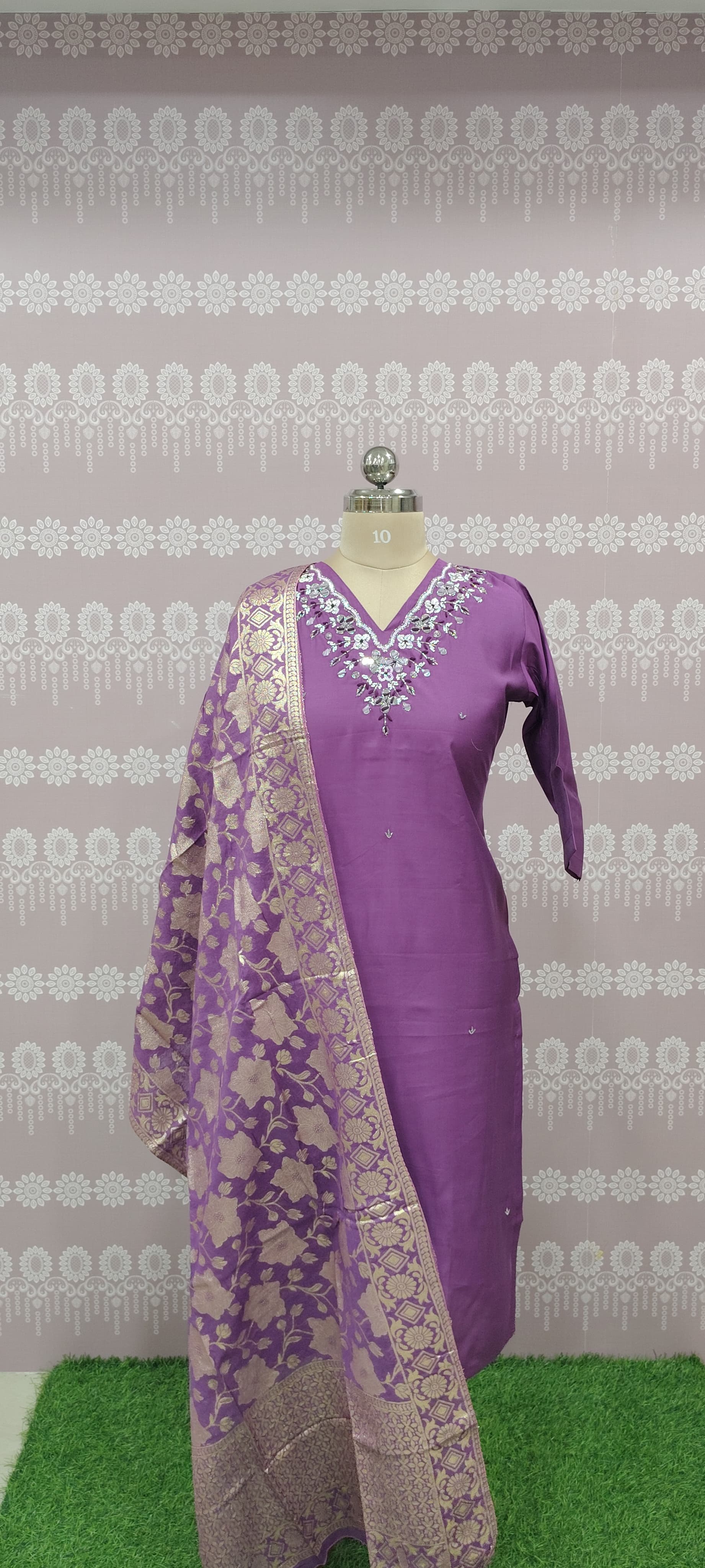 Elegant Purple kurti set