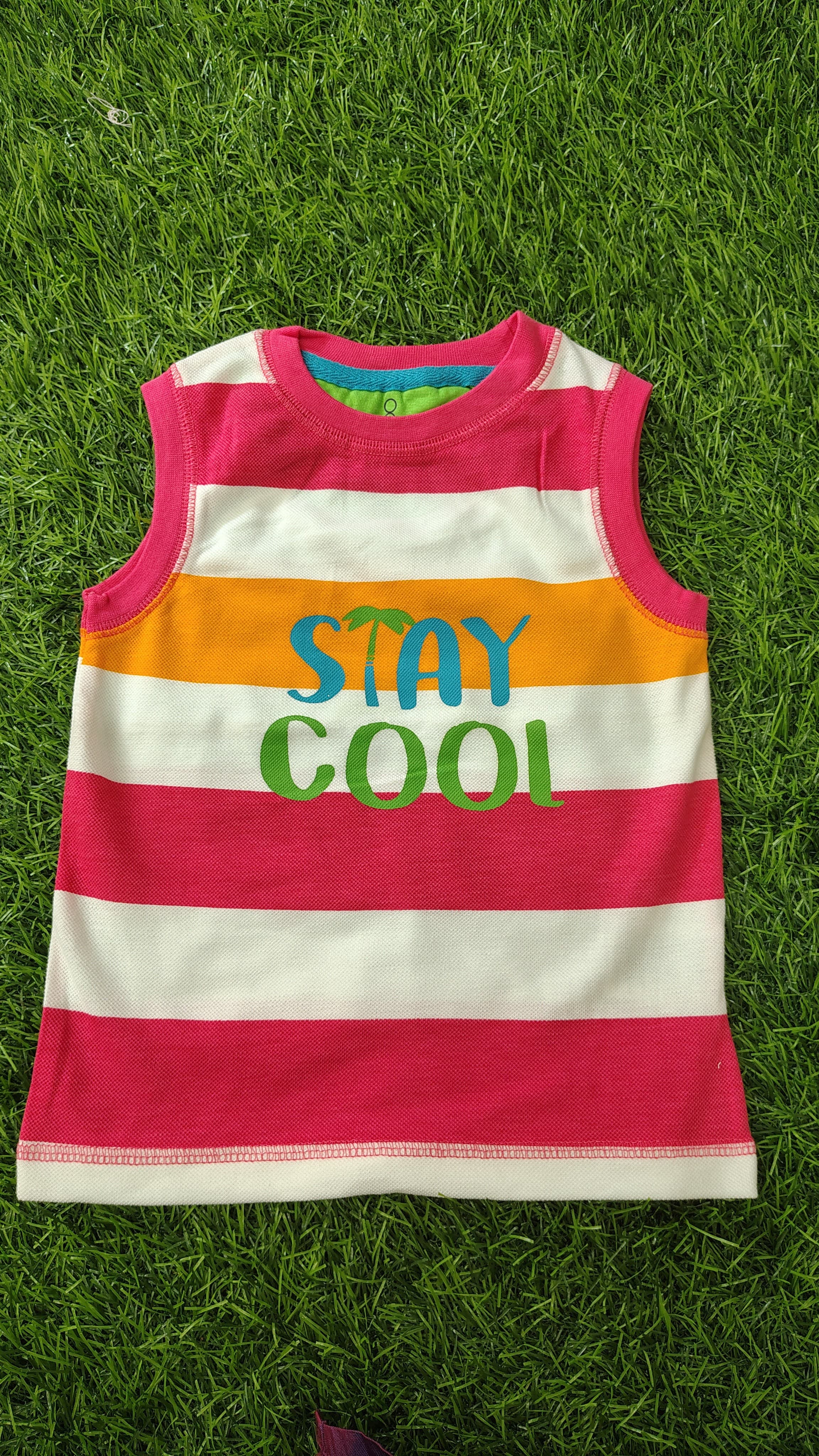 Pink with Sleeveless top