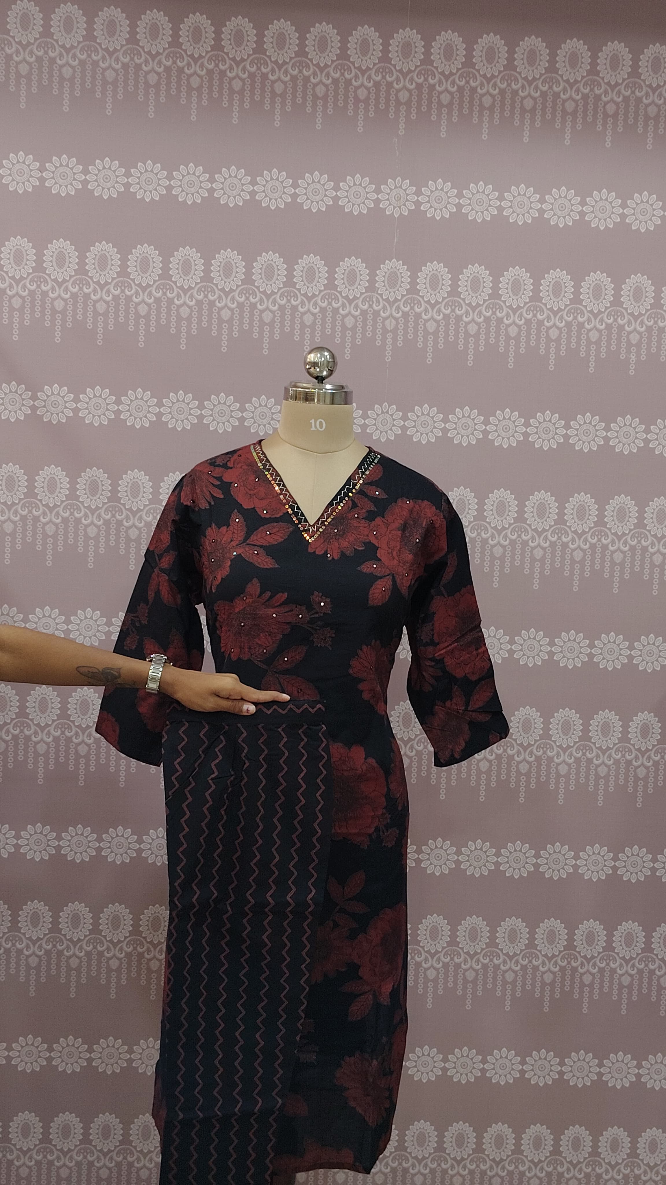 Elegant Black kurti set