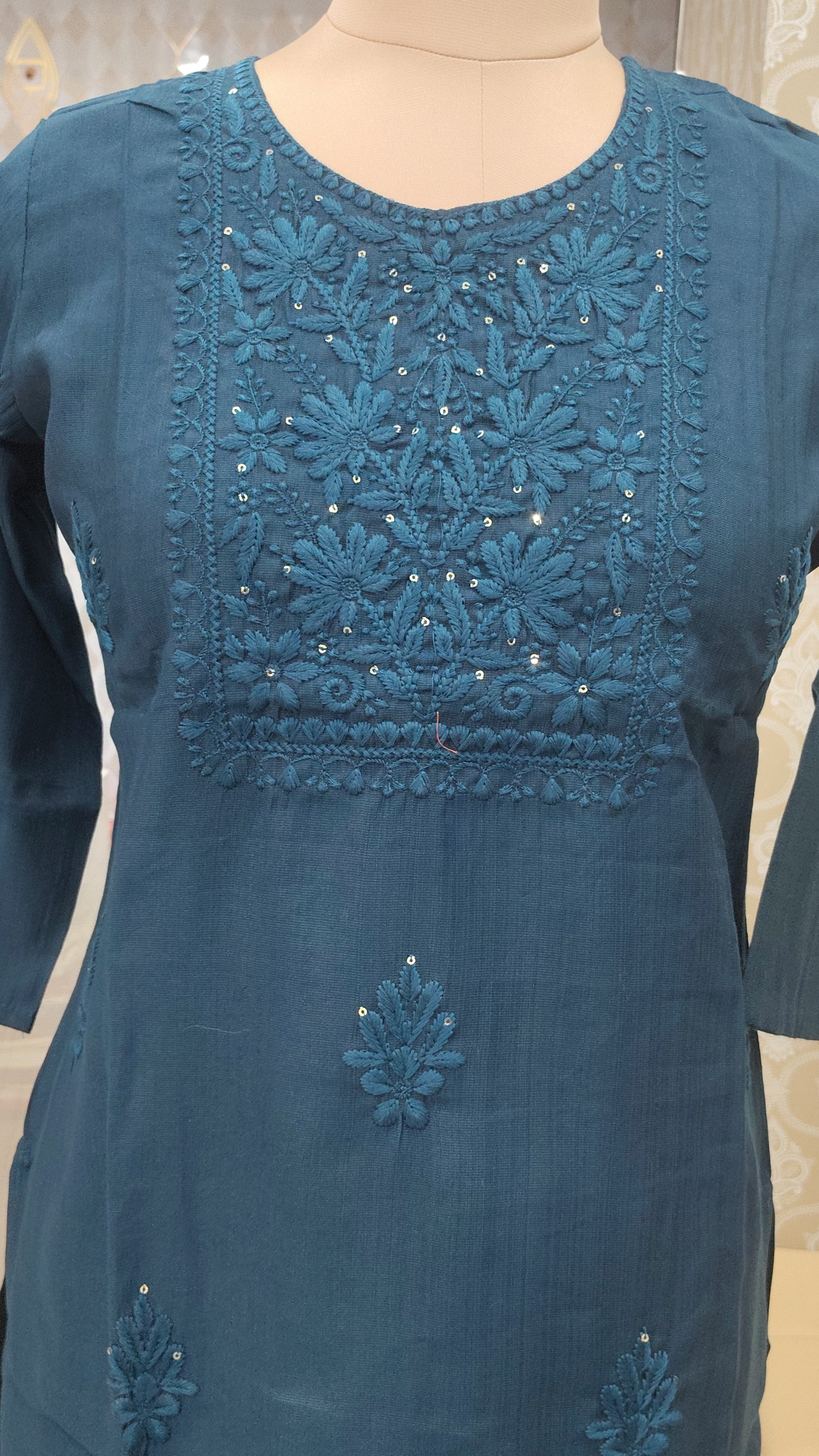Teal Blue kurti set