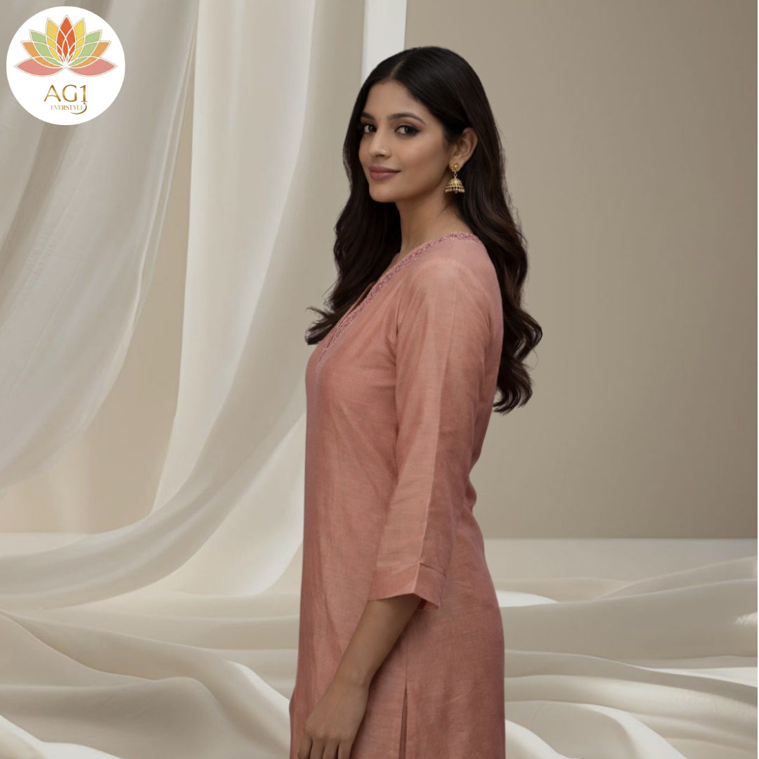 V-neck sequin work top