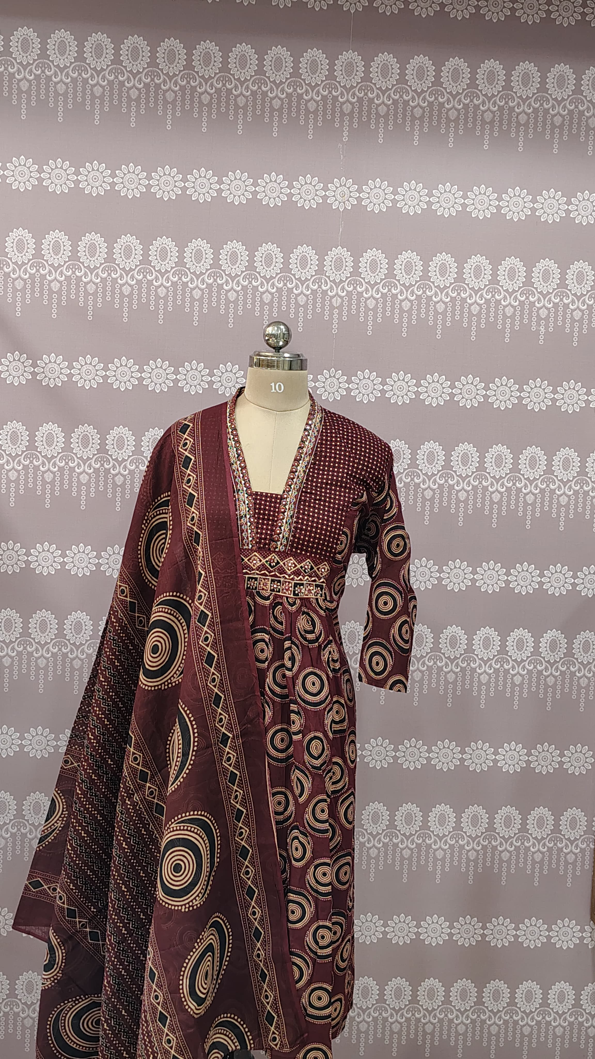 Cotton printed kurthi set