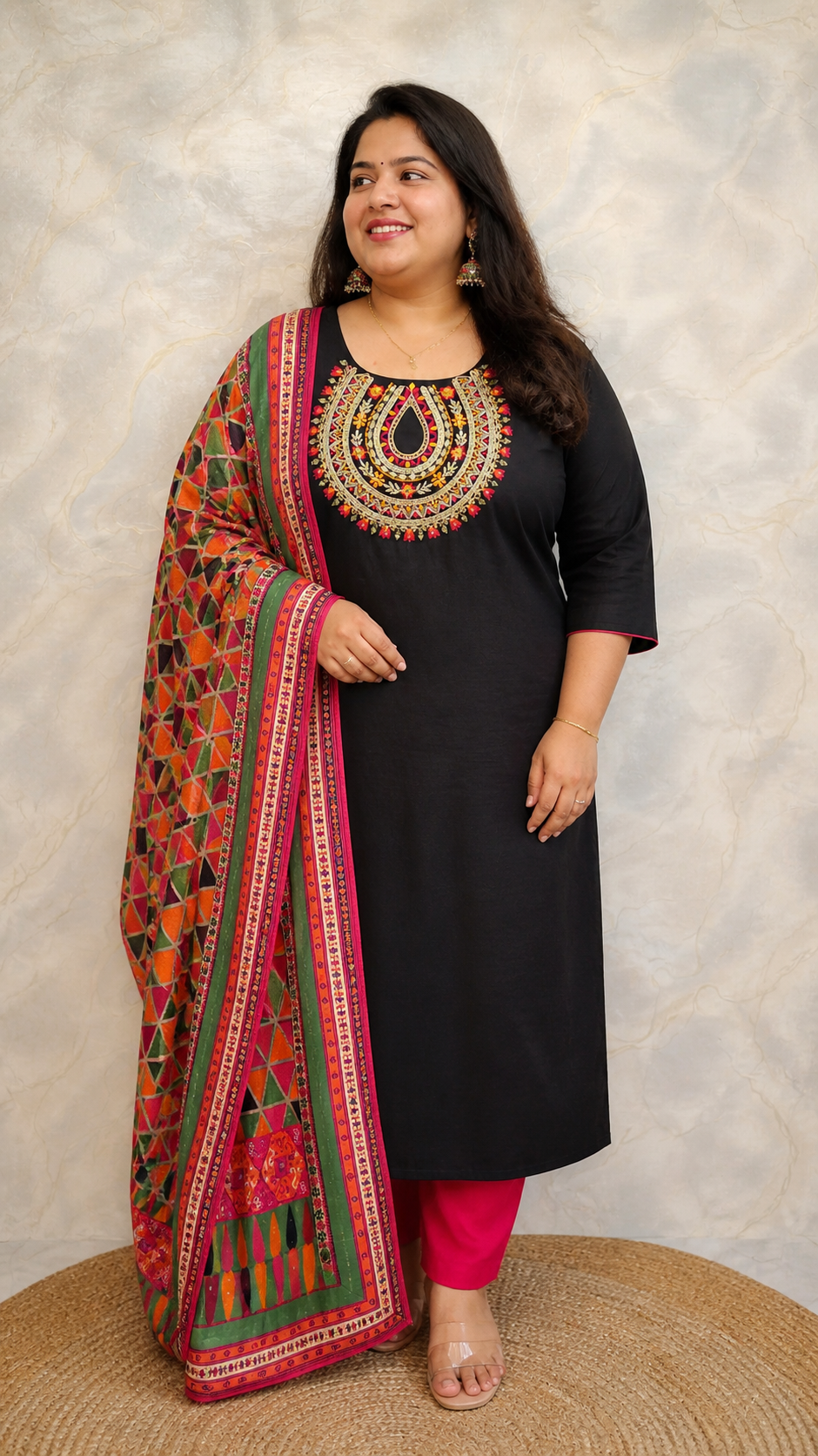 printed kurthi set