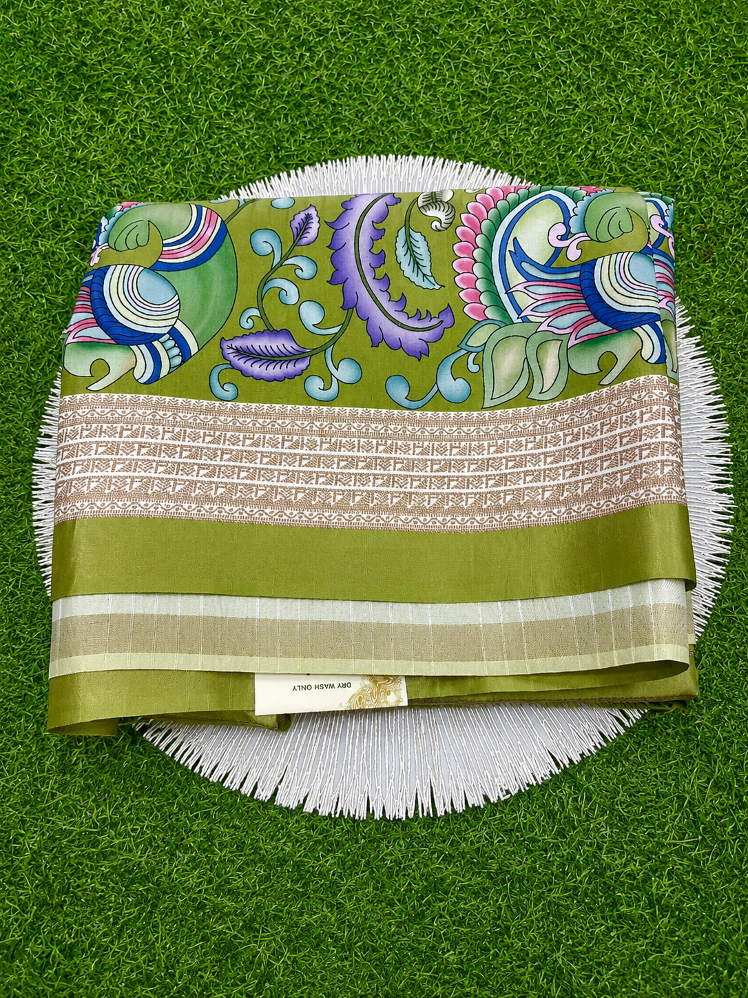 Green Floral Saree