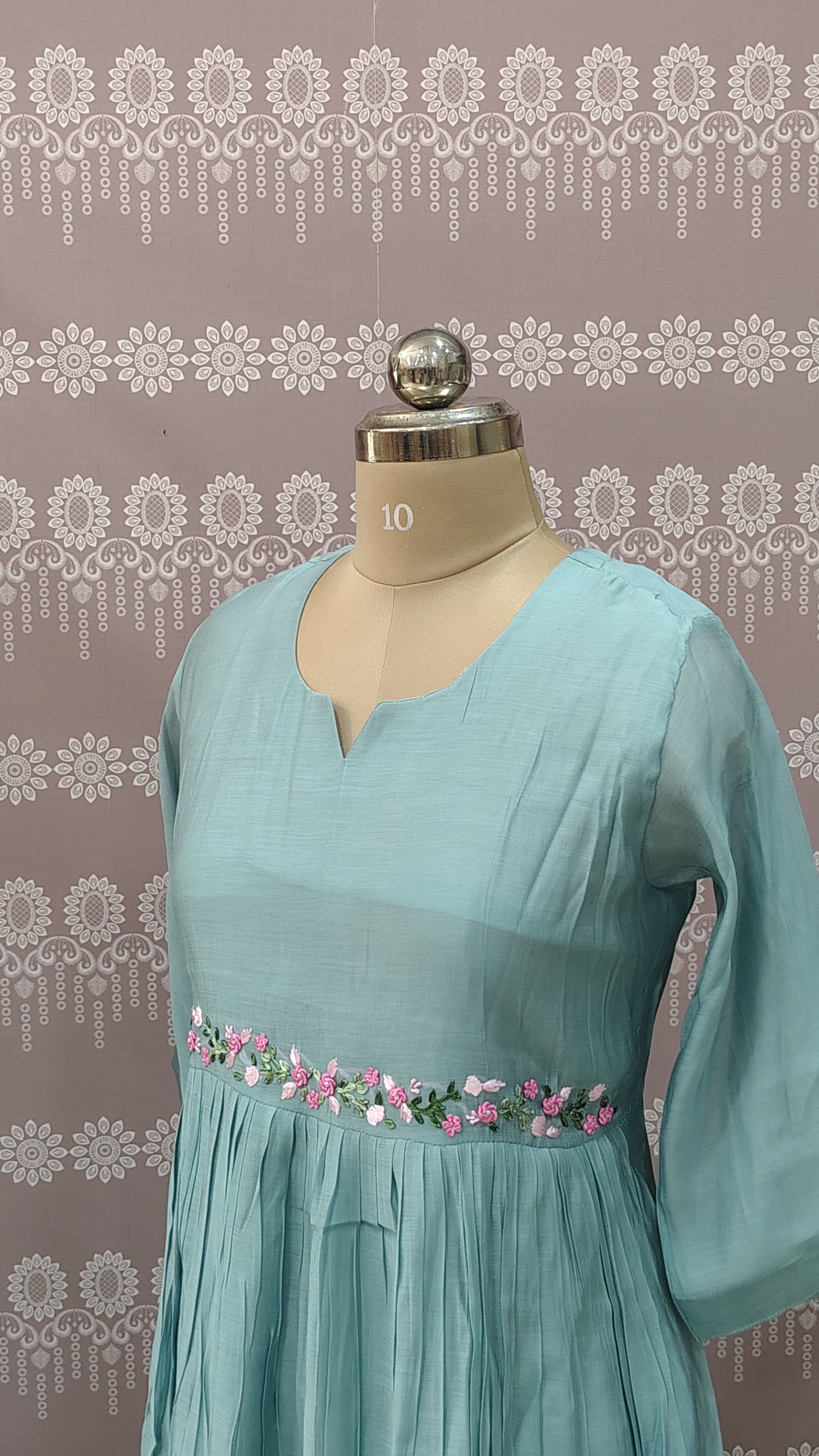 This beautiful pastel blue maxi