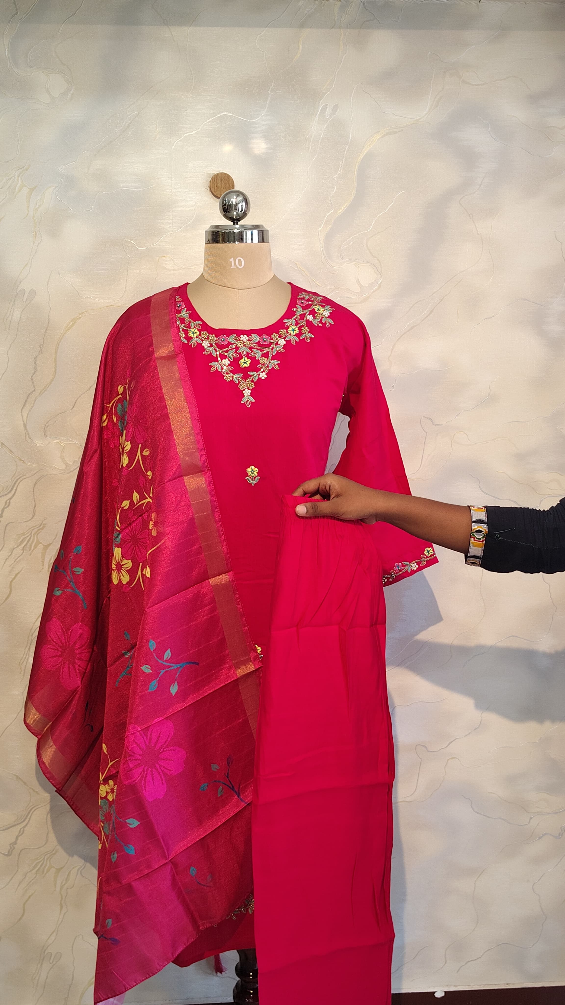 Cotton printed kurthi set