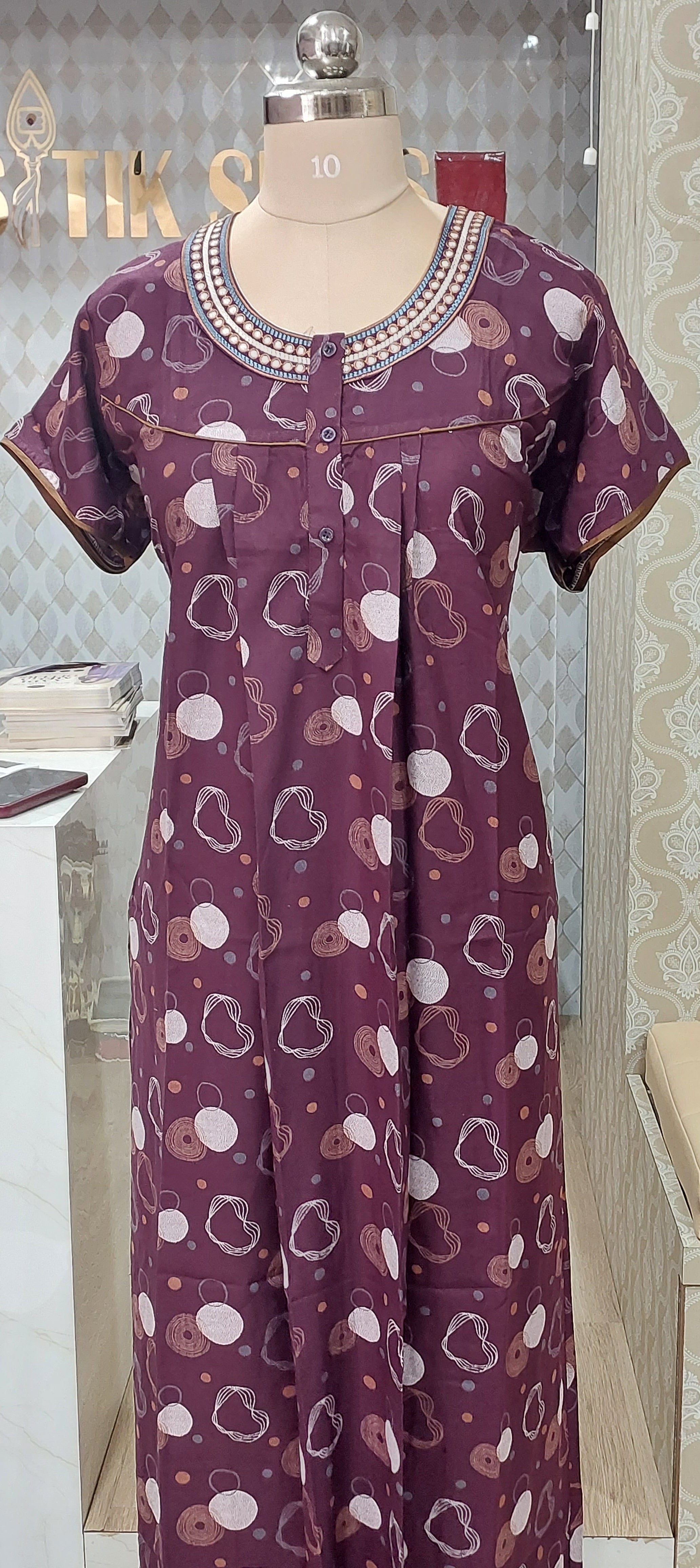 PREMIUM PRINTED COTTON NIGHTY