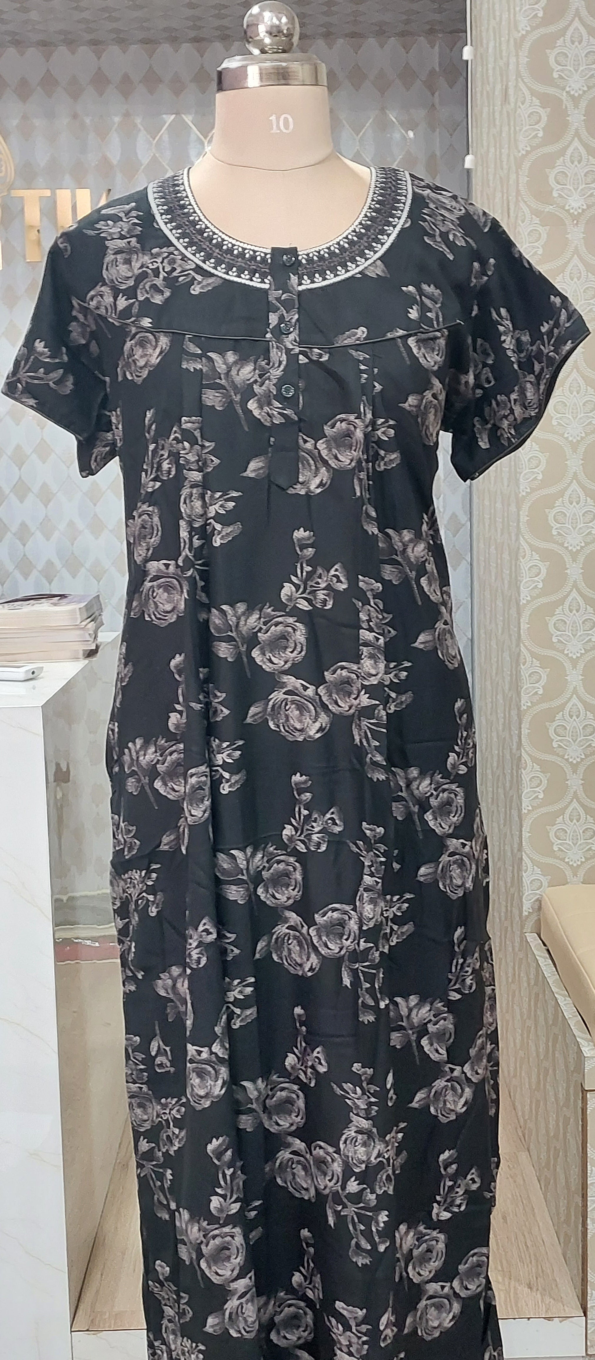 Elegant cotton nighty