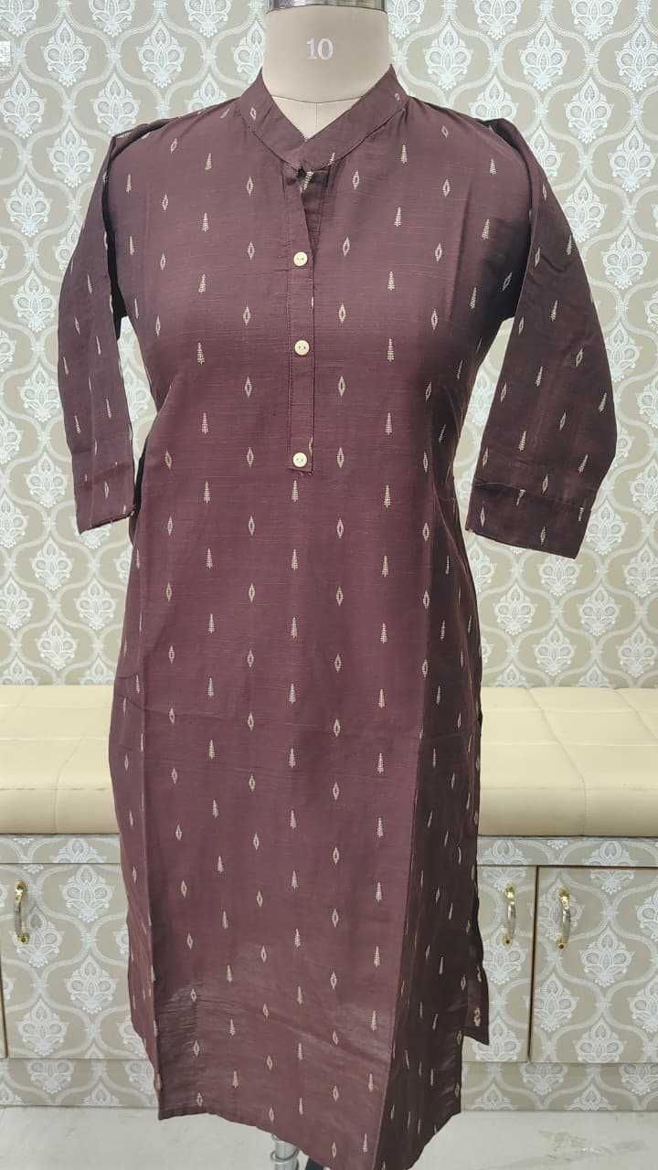 Maroon Straight kurthi top (